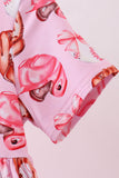 Pink bow baseball bamboo dress