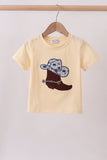 Khak boot applique top