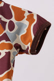 Camouflage print bamboo pajama romper