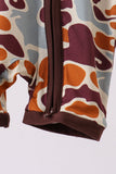 Camouflage print bamboo pajama romper