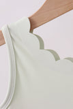Sage scalloped active dress