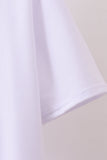 White bow sequin mom&me top