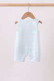 Blue Sports Ball Stripe Applique Jon