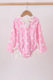Pink Bow UPF rashguard