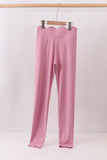 Lilac Scalloped Mom Yoga Active Leggings