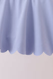 Violet Scalloped Yoga Skorts Set