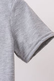 Gray Ship Applique Top