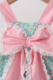 Pink Bow Floral Bubble