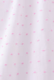 Pink Bow Smocked Swiss Dot Shorts Set