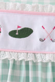 Green Golf Embroidered Dress