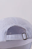 Puppy Embroidered Seersucker Cap