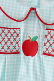 Blue Apple Smocked Bubble