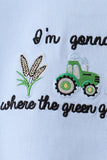 Blue Farm Embroidered Set