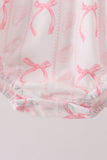 Pink Bow Print Bubble