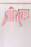 Rainbow Stripe UPF Rashguard Set