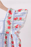Red Apple Applique Dress