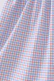 Blue Apple Smocked Plaid Dress