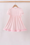 Pink Jack-O-Lantern  Applique Dress