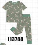 Green Mallard Bamboo Pants Set