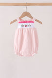 Pink Castle Embroidery Jacquard Bubble