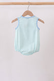 Blue Tool Smocked Stripe Bubble