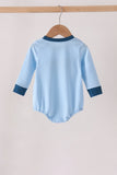 Blue character embroidery bubble
