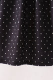 Black ghost spider embroidery ruffle dress