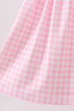 Pink Jack-O-Lantern  Applique Ruffle Dress