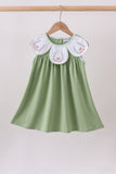Sage Pumpkin Embroidered Dress