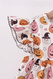 Pumpkin ruffle shorts set