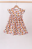 Pumpkin ruffle dress