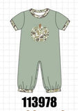 Camo Pumpkin Applique Romper