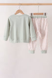 Sage hunting embroidery Pants set