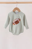 Sage football sequin bubble