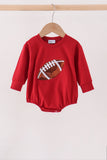 Maroon football sequin bubble