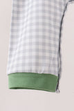 Green tools embroidery romper