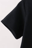 Black Ghost Embroidery Top