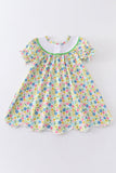 [MISSPELL DADDDY] Floral print daddy's girl embroidery dress