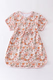 Daisy print woman swim cover up