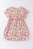 Daisy print woman swim cover up
