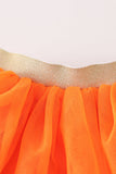 Orange halloween sequin tutu skirt