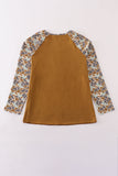Halloween camouflage applique mom top
