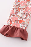 Fall floral print mom&me dress