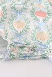 Blue pumpkin print girl bubble