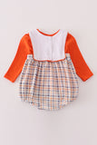 Orange turkey embroidery bubble set