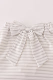 Rust Texas embroidery bow skorts set