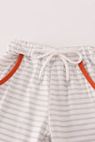 Rust Texas embroidery pants set