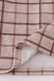 Brown plaid bloomer set