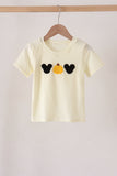 Beige character french knot top