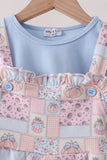 Pink pumpkin ruffle 2pc set